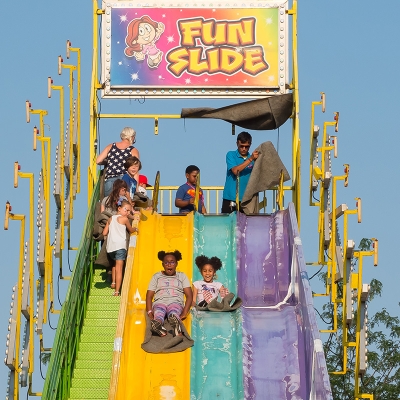 Kids will have a blast on carnival rides for all ages.