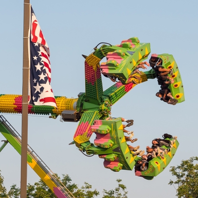 Some rides at Heritage & Freedom Fest require nerves of steel.